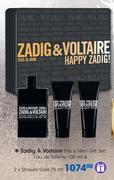 Zadig & Voltaire This Is Him! Gift Set: Eau De Toilette-100ml & Shower Gels-2 x 75ml