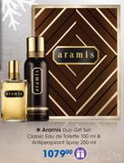 Aramis Duo Gift Set: Classic Eau De Toilette-100ml & Antiperspirant Spray-250ml