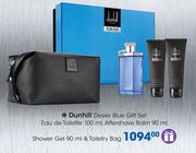 Dunhill Desire Blue Gift Set:Eau De Toilette-100ml,Aftershave Balm-90ml,Shower Gel-90ml