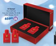 Ferrari Red Gift Set: Eau De Toilette-75ml & Aftershave-75ml