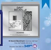 David Beckham Homme Gift Set:Eau De Toilette-30ml & Shower Gel-200ml