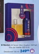 Revlon 24 Seven man Krypton Gift Set: eau De Toilette-100ml & Deodorant-130ml
