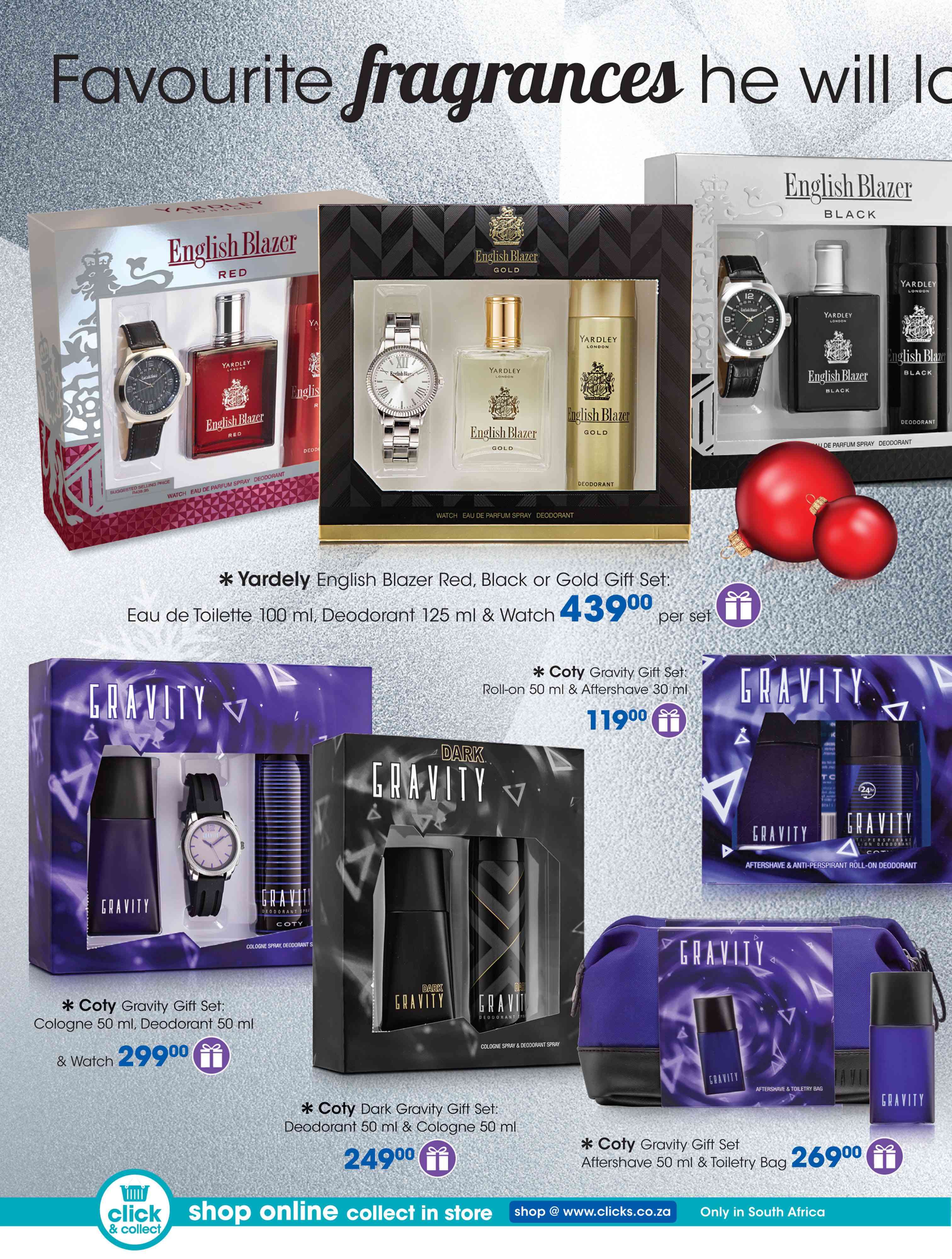 Special Yardley English Blazer Red,Black Or Gold Gift SetEau De