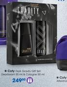 Coty Dark Gravity Gift Set: Cologne-50ml & Deodorant-50ml