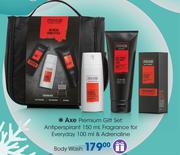 Axe Premium Gift Set: Antiperspirant-150ml & Fragrance For Everyday-100ml & Adrenaline Body Wash