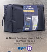 Clicks Skin Saviour Men's Gift Set: Face Wash-100ml & Bump Comtrol-100ml