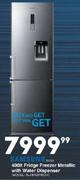 Samsung 400Ltr Fridge Freezer Metallic With Water Dispenser