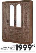Bella 4 Door+ 4 Drawer+ Mirror