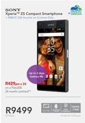 Sony 4.6" HD Xperia Z5 Compact Smartphone-On A Flexi 200
