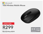 Microsoft 1850 Wireless Mobile Mouse