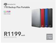 Seagate 1TB Backup Plus Portable-Each