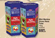 Mini Mentos Xmas Hexa Tube-180g Each