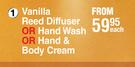Nature's Edition Vanilla Reed Diffuser Or Hand Wash Or Hand & Body Cream-Each