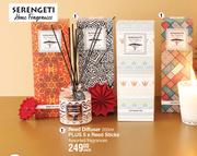 Serengeti Reed Diffuser 200ml Plus 5 x Reed Sticks Assorted Fragrances-Each
