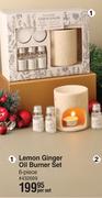 Lemon Ginger Oil Burner Set 6 Piece-Per Set