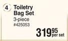 Toiletry Bag Set 3 Piece-Per Set