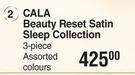 Cala Beauty Reset Satin Sleep Collection 3 Piece