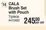 Cala Brush Set With Pouch 7 Piece-Per Set