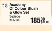 Academy Of Colour Blush & Glow Set 3 Piece-Per Set