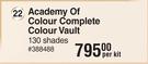 Academy Of Colour Complete Colour Vault 130 Shades-Per Kit