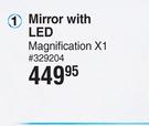 Mirror With LED Magnification X1