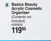 Basics Beauty Acrylic Cosmetic Organiser
