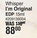 Whisper I'm Original EDP-15ml