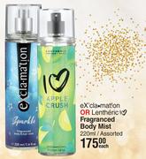 Exclamation Or Lentheric Fragranced Body Mist Assorted-220ml Each
