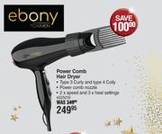 Ebony By Carmen Power Comb Hair Dryer