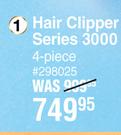 Philips Hair Clipper Series 3000 4 Piece