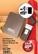Wahl Cordless & Rechargeable Travel Shaver Kit 8 Piece-Per Kit