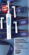 Dentalmate Rechargeable Toothbrush With Replacement Heads 6 Piece