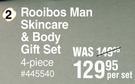 Rooibos Man Skincare & Body Gift Set 4 Piece-Per Set