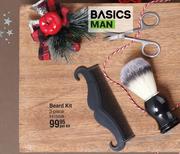 Basics Man Beard Kit 3 Piece-Per Kit