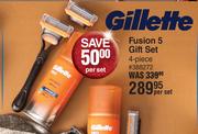 Gillette Fusion 5 Gift Set 5 Piece-Per Set