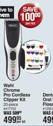 Wahl Chrome Pro Cordless Clipper Kit 20 Piece-Per Kit