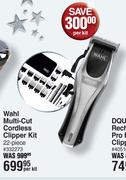 Wahl Multi Cut Cordless Clipper Kit 22 Piece-Per Kit
