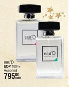 Eau'D EDP Assorted-100ml Each