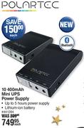 Polartec 10400mAh Mini UPS Power Supply 441284-Each