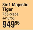 Lego 3 In 1 Majestic Tiger (755 Pieces)