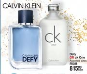Calvin Klein Defy Or CK One Assorted Sizes-Each