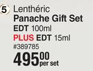 Lentheric Panache Gift Set EDT 100ml Plus EDT 15ml-Per Set