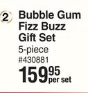 Nature's Nourishment Bubble Gum Fizz Buzz Gift Set 5 Piece-Per Set
