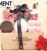 Nature's Nourishment Peony Luxury Bath Gift Set 6 Piece-Per Set