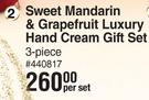 Baylis & Harding Sweet Mandarin & Grapefruit Luxury Hand Cream Gift Set 3 Piece-Per Set