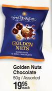 Millennium Golden Nuts Chocolate Assorted-50g Each