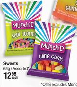 Munch'D Sweets Assorted-65g Each