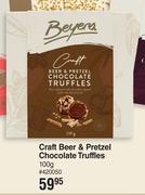 Beyers Craft Beer & Pretzel Chocolate Tryffles-100g