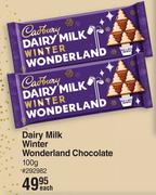 Cadbury Dairy Milk Winter Wonderland Chocolate-100g Each