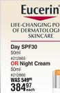 Eucerin Day SPF30 50ml Or Night Cream 50ml-Each